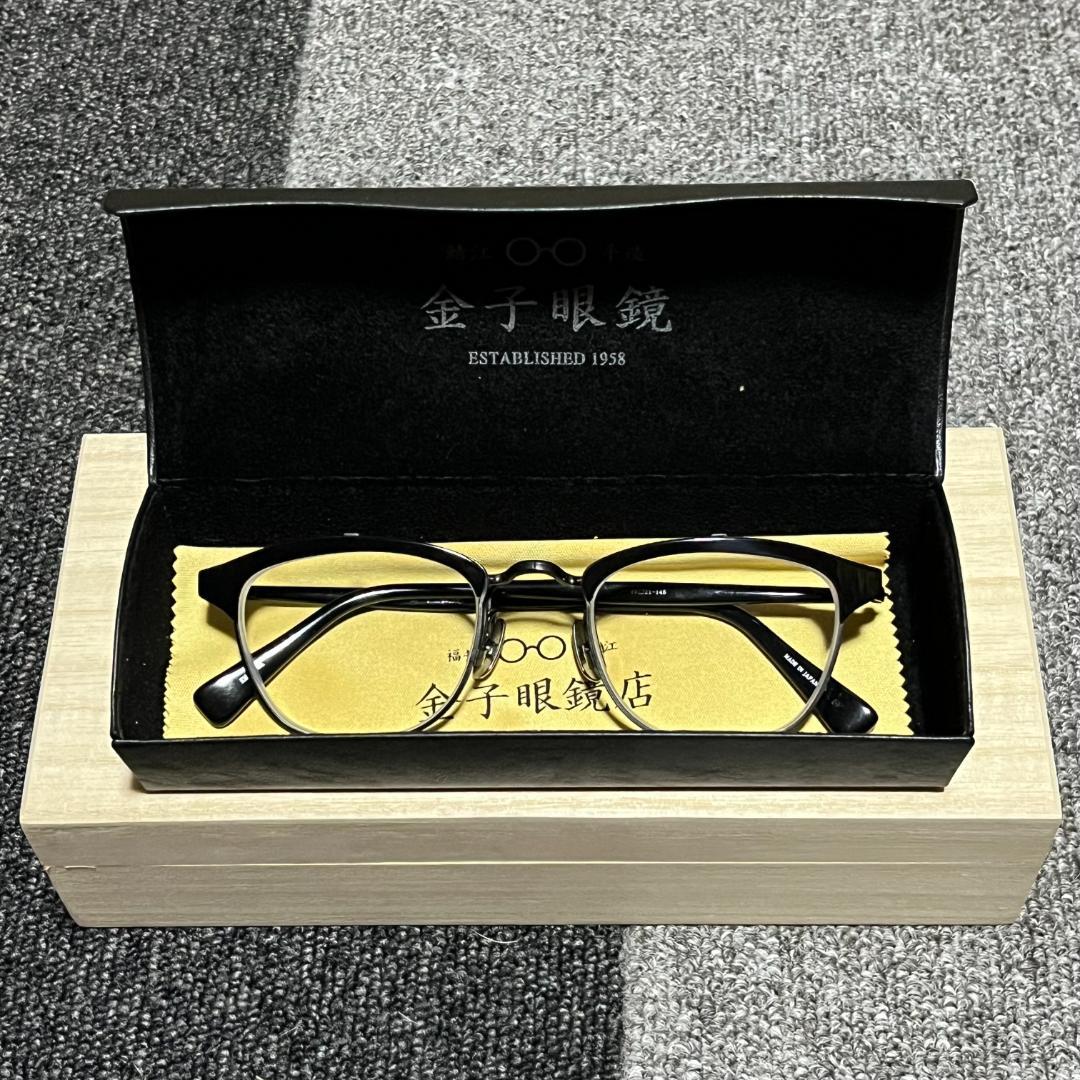★ 新品未使用 ★ 金子眼鏡　KM-74　BK　サーモント型　跳ね上げ式 ☆ 新品未使用 ☆ 金子眼鏡 KM-74 BK サーモント型 跳ね上げ式 ☆ 新品