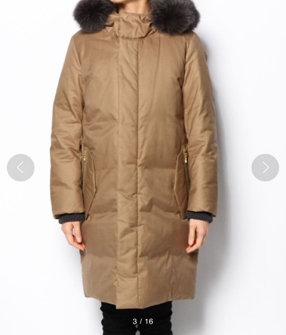 最終値下げ 美品✨ドゥロワー フォックスファー ダウンコート 36 定価