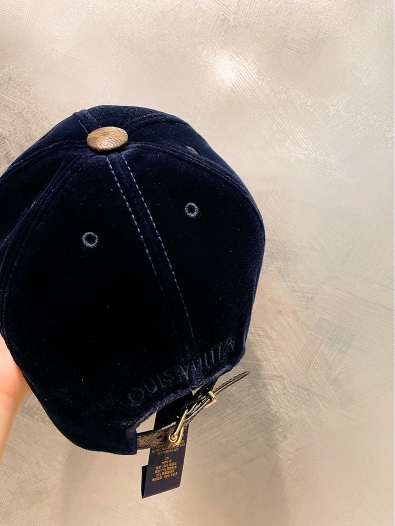 最終価格！ LOUIS VUITTON モノグラム ベロア キャップ