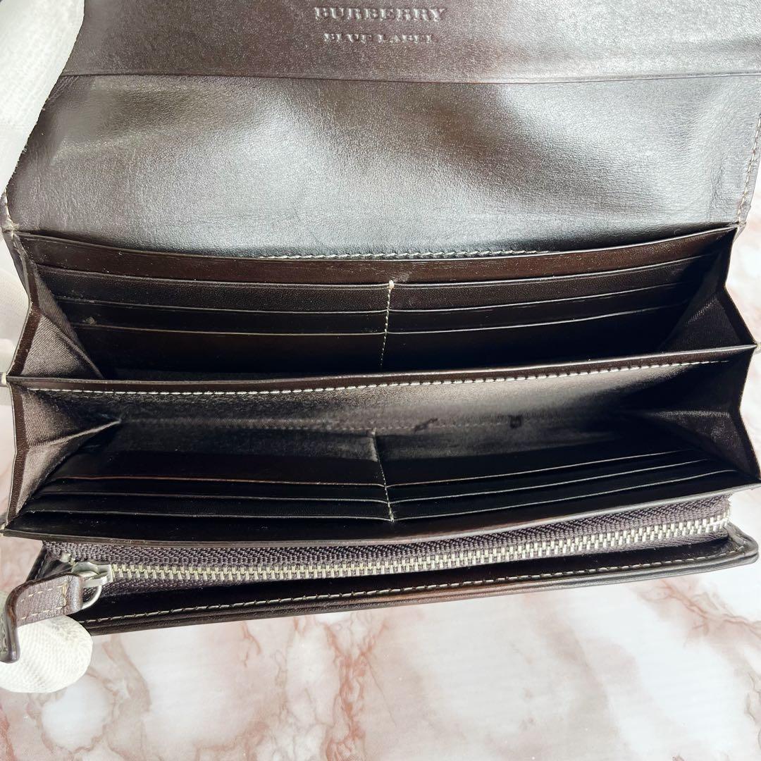 極美品】BURBERRY チェック柄 長財布 二つ折り財布45 - メルカリ