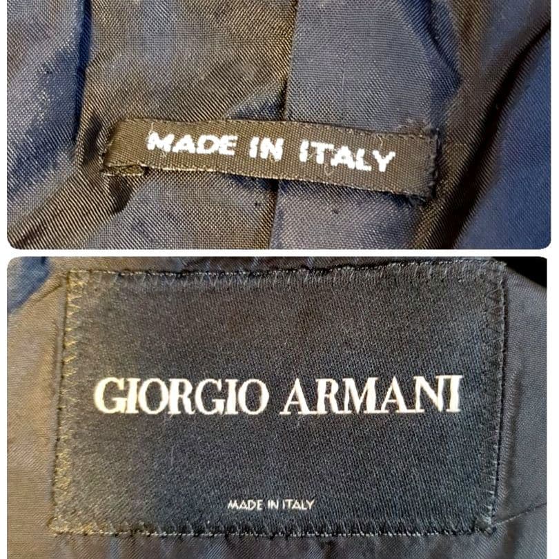 極美品 ジョルジオアルマーニ セットアップ 4XL位 56 BORGO21 黒