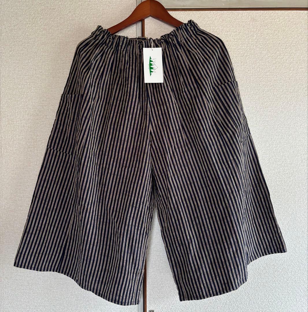 美品YAMMA ヤンマ産業 会津木綿 キュロットパンツ YAMMA キュロットパンツ/会津木綿/ロング丈 | zakkayaline