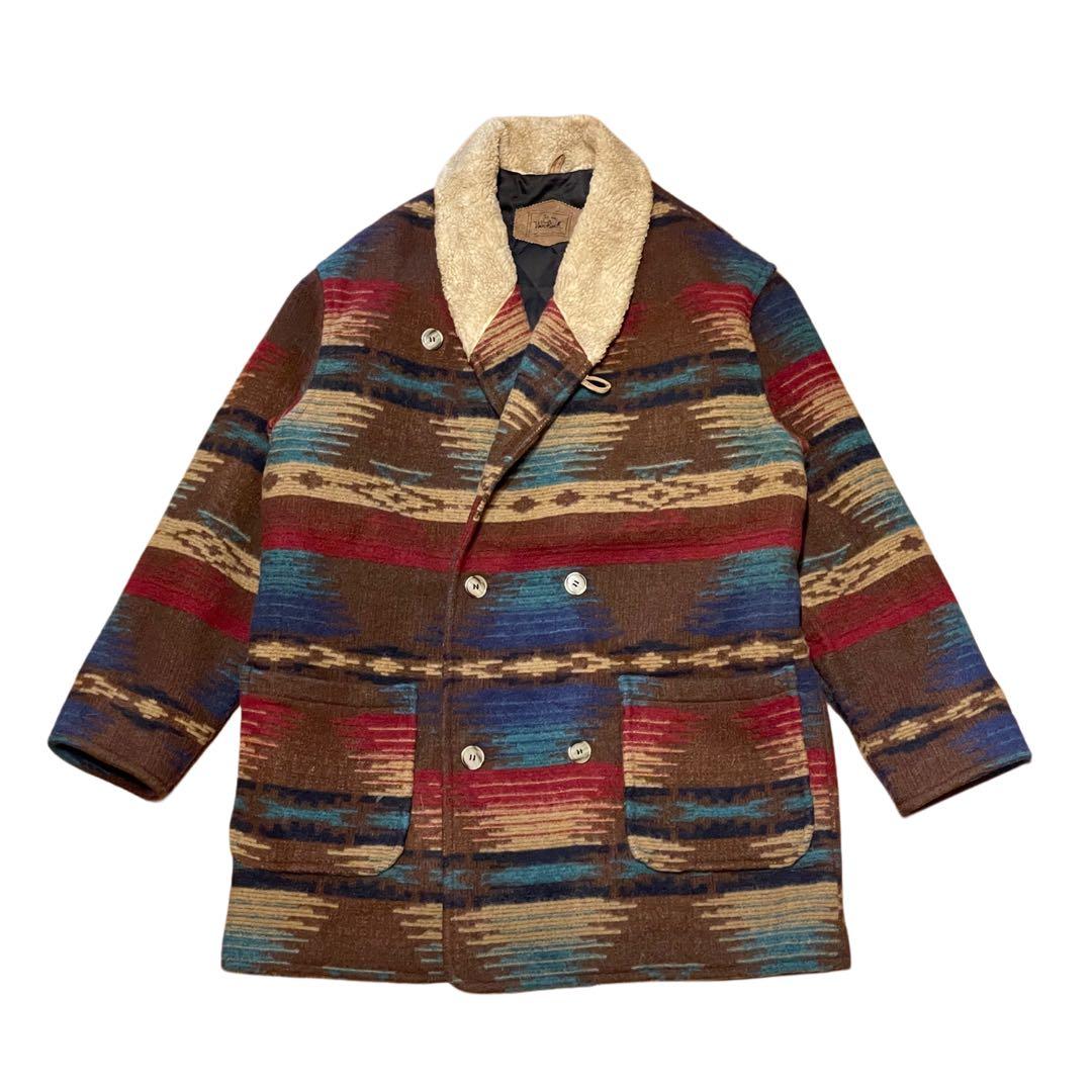 【L】80s USA製 ウールリッチ ネイティブ パターン ウール コート 楽天市場】80s USA製 ヴィンテージ ウールリッチ WOOLRICH ネイティブ