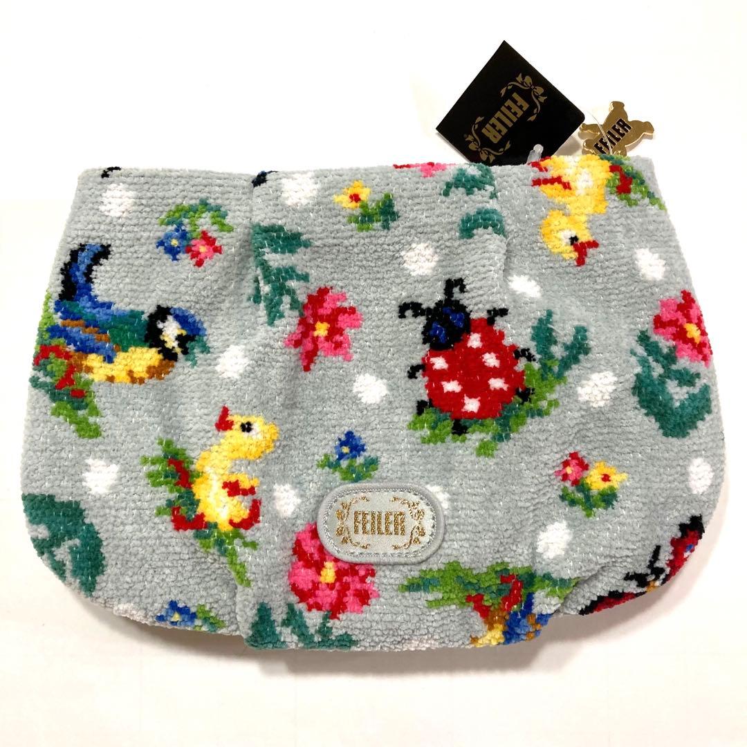 フェイラー ハイジドット柄の タグ付ポーチと タグ付ショルダー