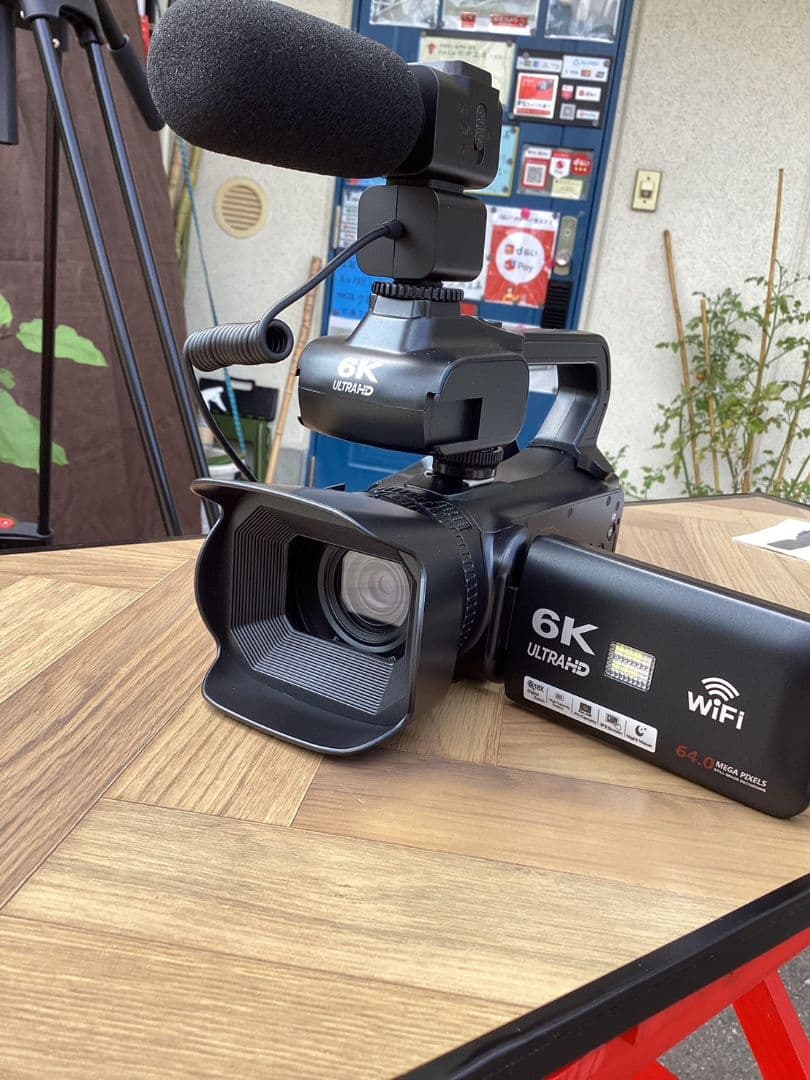 6Kデジタル ビデオカメラ ULTRA HD Wi-Fi機能付き