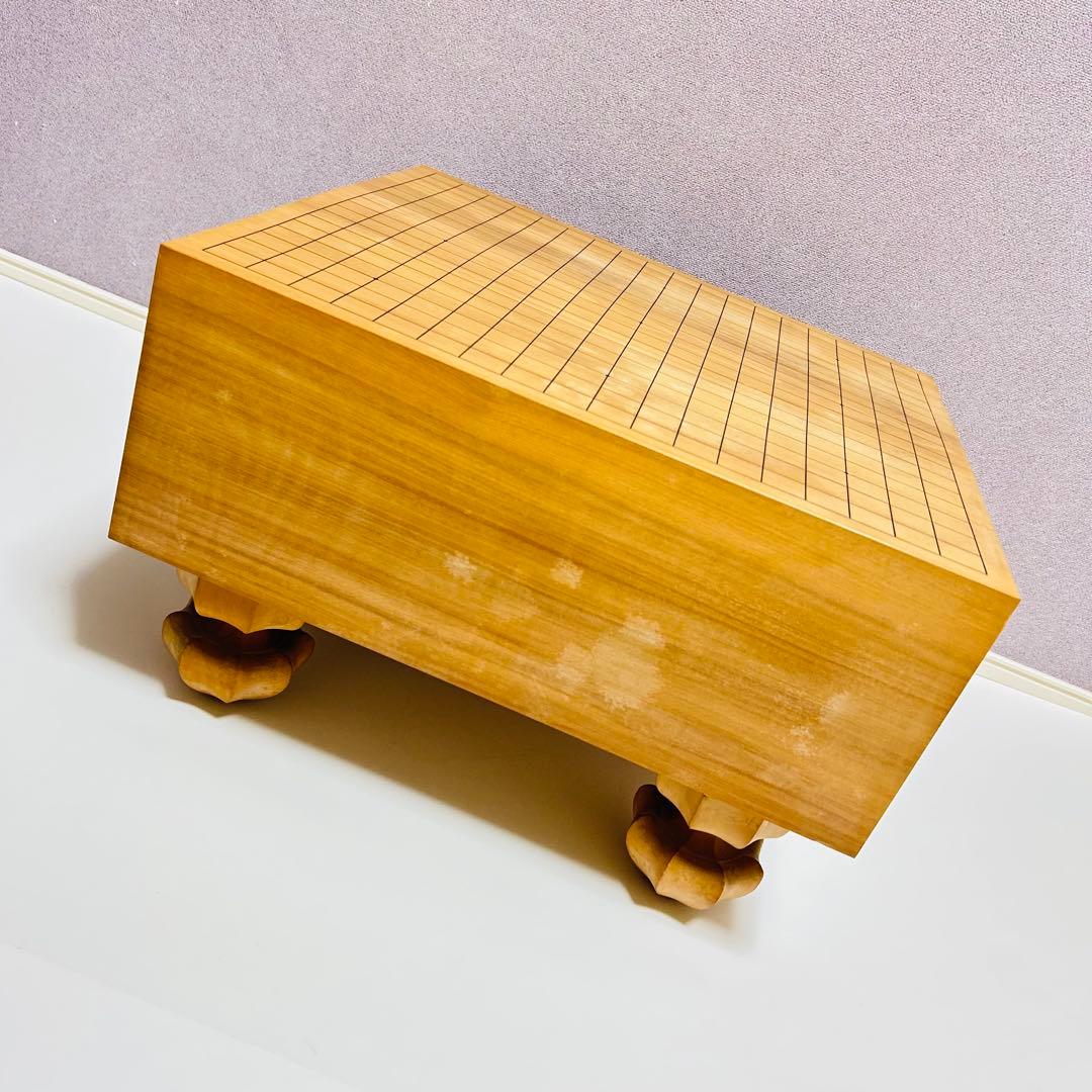 高級 国産 極厚 囲碁 本榧 目が繊細 ヘソ 脚付き 蛤碁石 日向産 碁笥