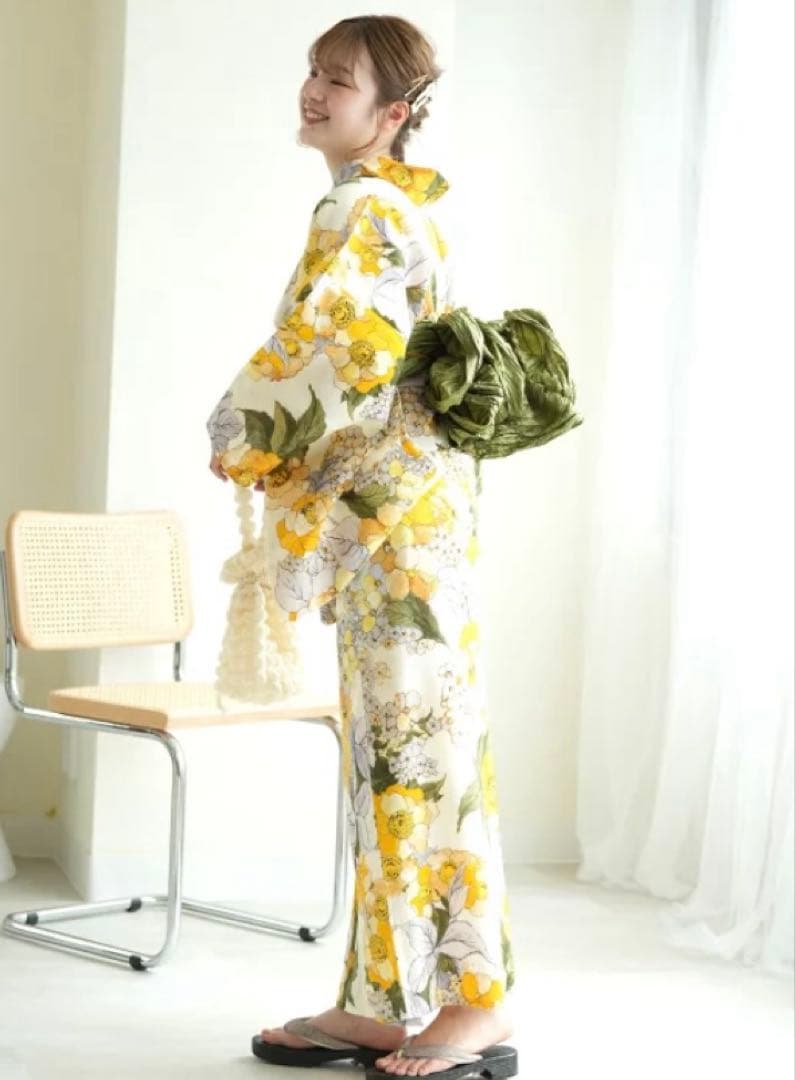 【utatane】浴衣 3点セット utatane 浴衣 セット レディース Sサイズ 浴衣3点セット 浴衣/帯/下駄