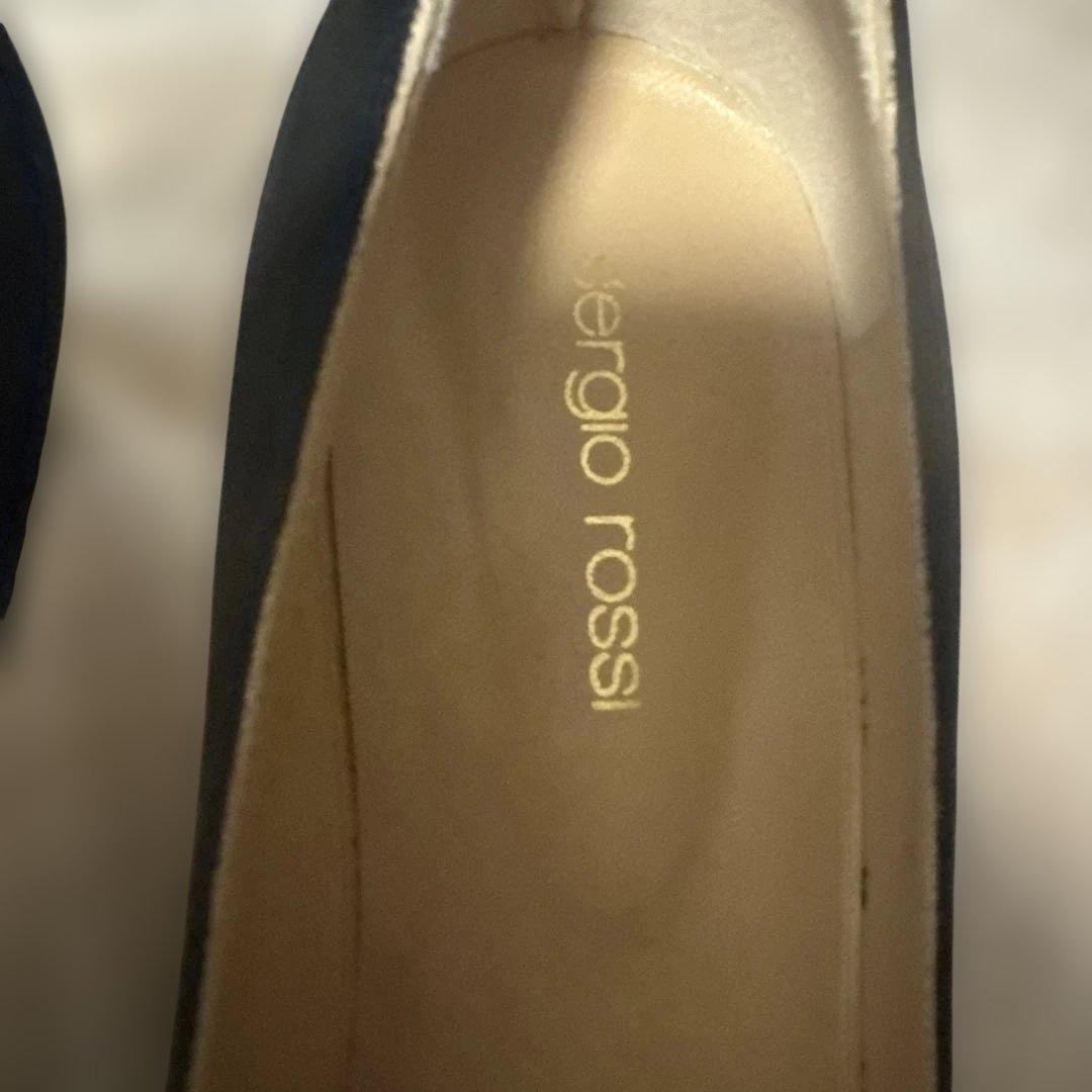 セルジオロッシ パンプス ブラック スエード 38