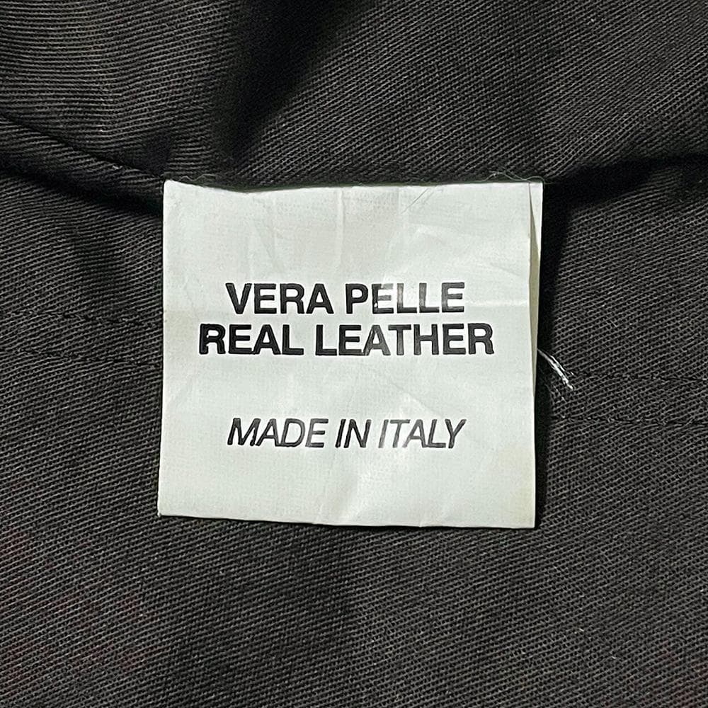 定価10 イタリア製 ガス【GAS】羊革 モーターサイクルジャケット L 黒