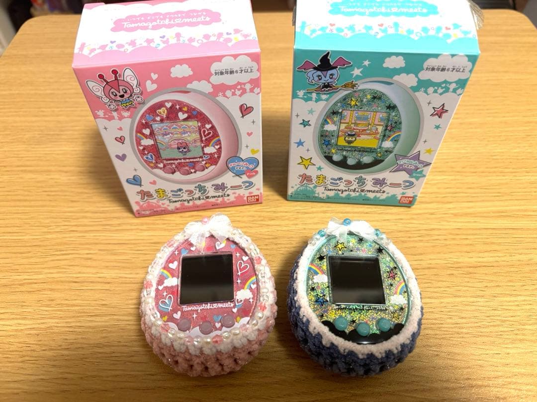 たまごっちみーつ　メルヘンみーつ(ピンク)、まじかるみーつ(グリーン) セット たまごっちみーつ メルヘンみーつver. ピンク (電子玩具) - ホビー