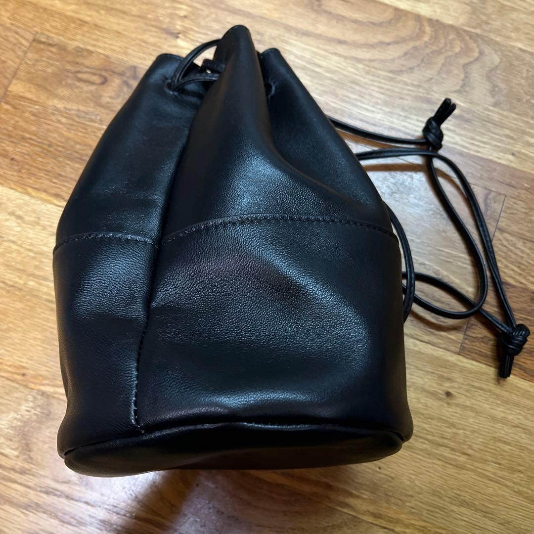 きむちゃんねる　魚拓の巾着・大（黒×カーキ） kimuchannel