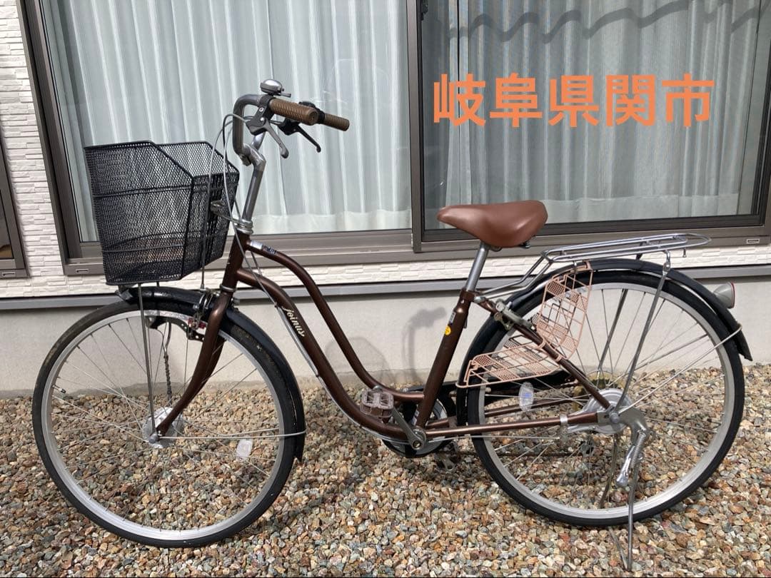 自転車 26インチ 変速6段 ブラウン 直接引取り限定 岐阜 あさひ（asahi） 自転車 ボールドライン-Q 26インチ 6段変速 オート