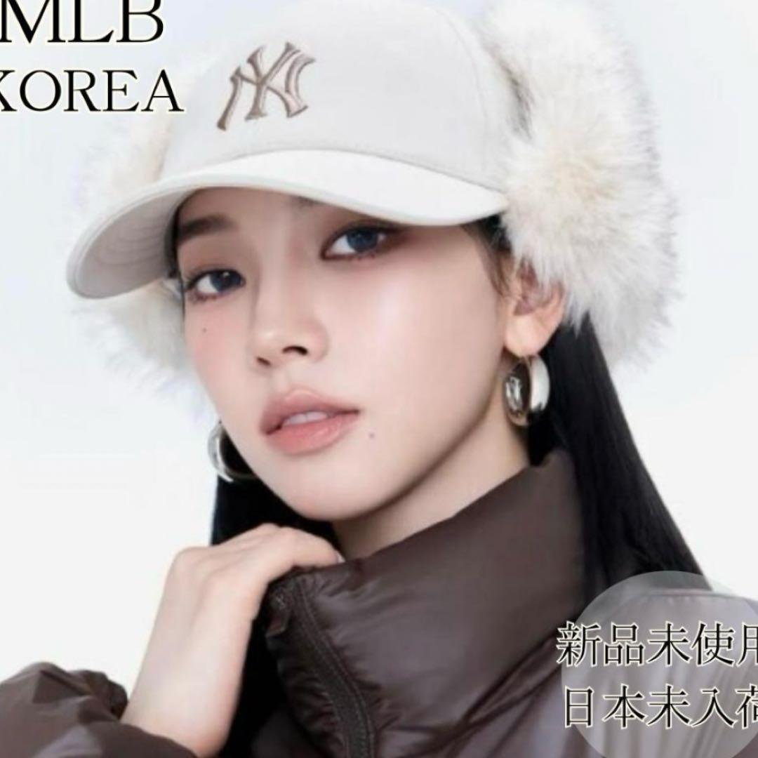 カリナPICK MLB ファーフラップ キャップ ブラウン レッドソックス