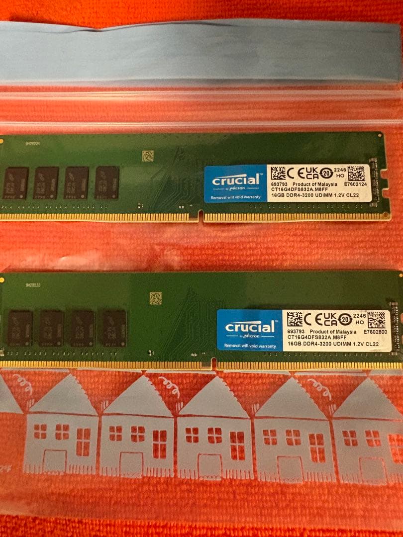 Crucial DDR4-3200 32GB (16✖︎2) crucial（クルーシャル） Crucial DDR4デスクトップPC用メモリ 32GB