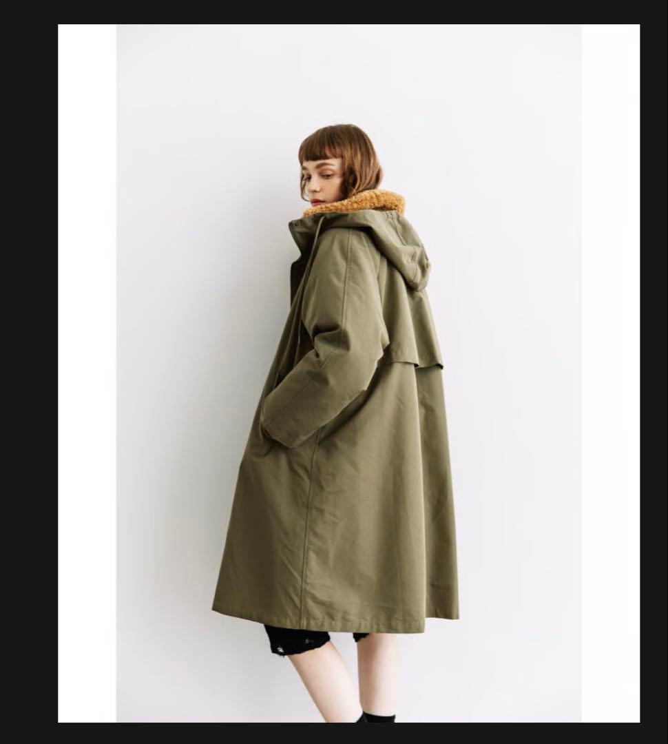 撥水】エコファーライナー付きコート WCJ 若槻千夏 モッズコート 完売