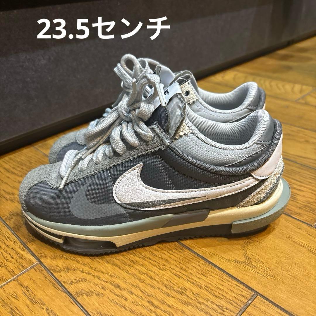 NIKE × SACAI ZOOM CORTEZ SP GREY サカイ×ナイキ ズーム sacai×Nike Zoom Cortez Iron Grey (Nike
