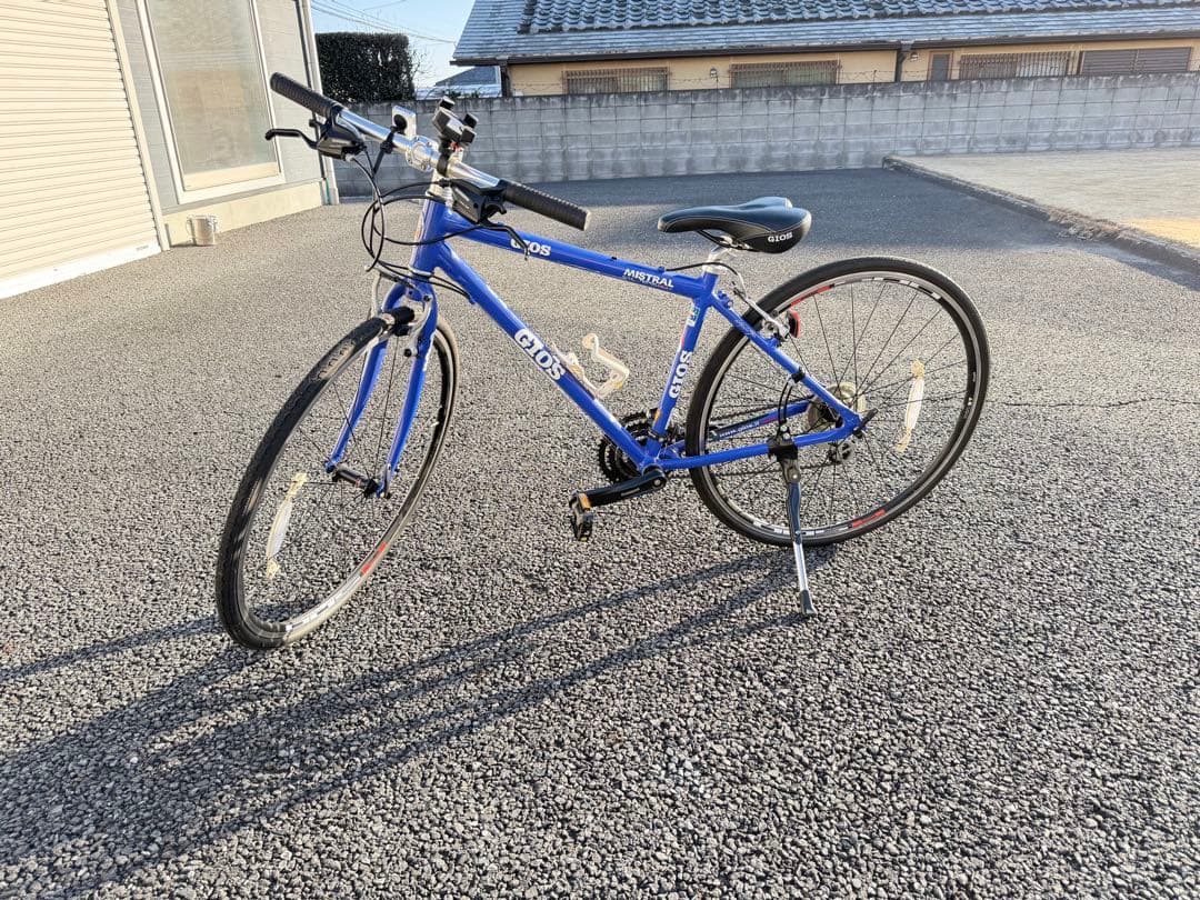 のぶピョン　青いクロスバイク アルミフレーム 26インチ クロスバイク - フレーム ｜ バイチャリ公式オンラインショップ