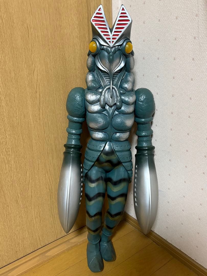 BANDAI 1990年製 バルタン星人 巨大ソフビ 円谷プロ 当時物 特大フィギュア ビッグ ソフビ ウルトラマン1989 バルタン星人