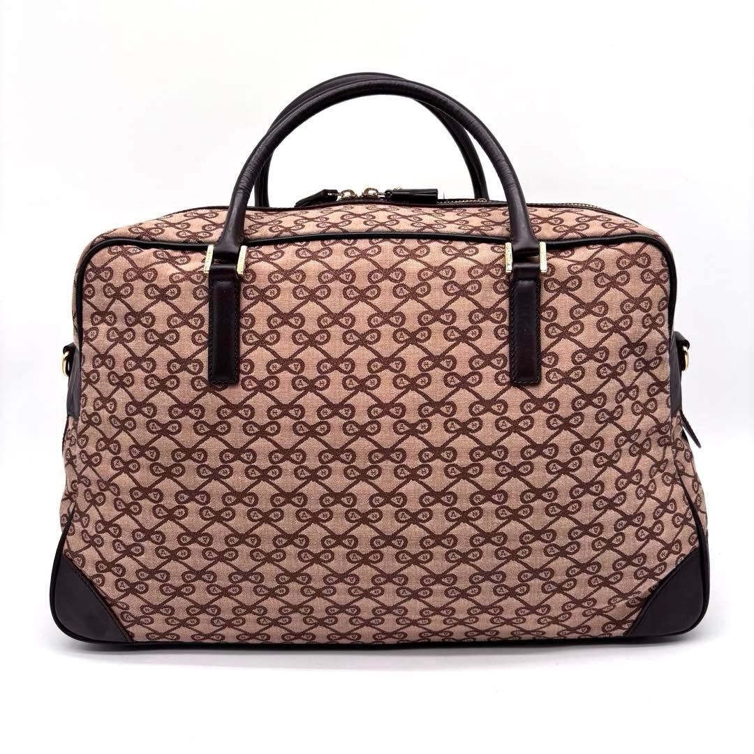 ✨希少✨アニヤハインドマーチ ボストンバッグ 2way リボン柄 総柄