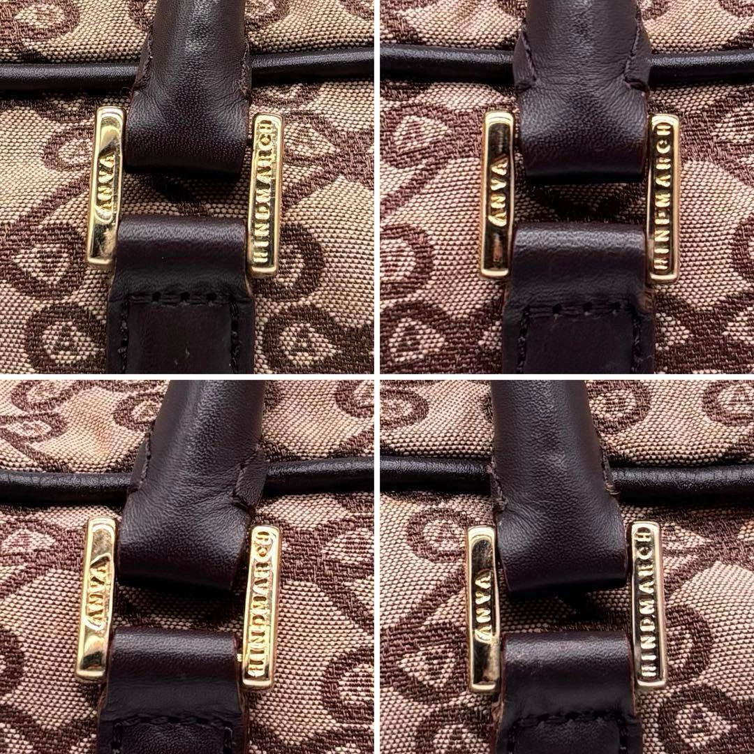 ✨希少✨アニヤハインドマーチ ボストンバッグ 2way リボン柄 総柄