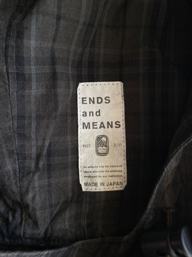 美品] ENDS and MEANS アノラックジャケット L チェック - メルカリ