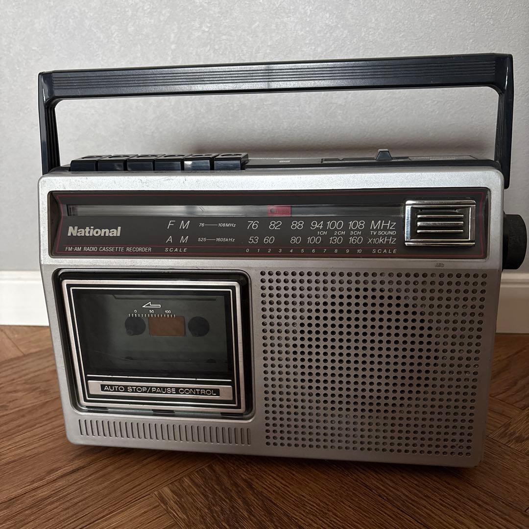 昭和レトロ】ナショナル ラジカセ RX-1230 - メルカリ