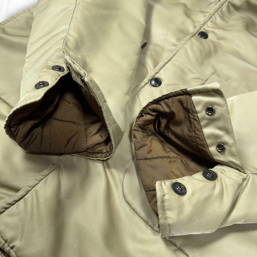 《激レア》BONEVILLE 90s ナイロンパフジャケット 中綿 カーキ 48