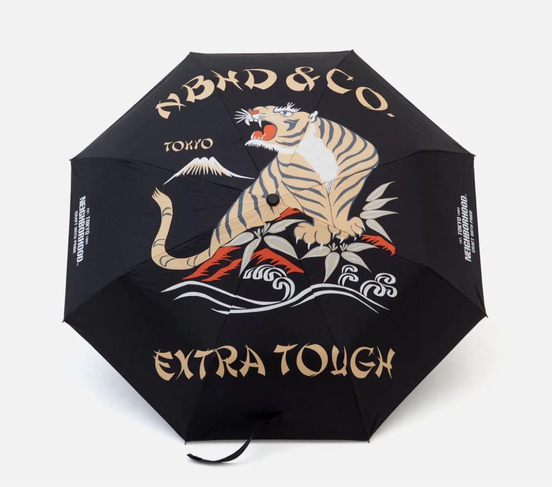 NEIGHBORHOOD 傘 TIGER UMBRELLA 虎 全新NEIGHBORHOOD 24SS TIGERPRINT FOLDING UMBRELLA 傘老虎摺疊傘
