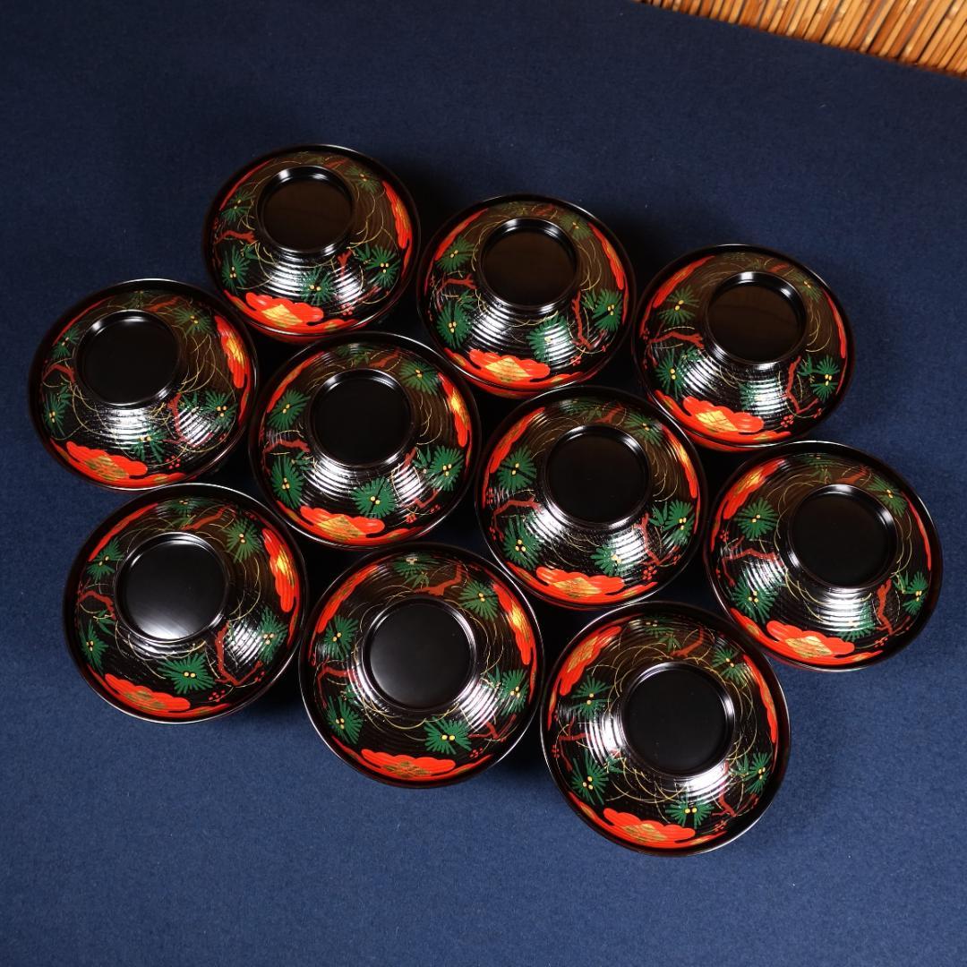 塗師 和田璜斎 秀衡絵 煮物椀 秀衡椀 10客 共箱 - メルカリ