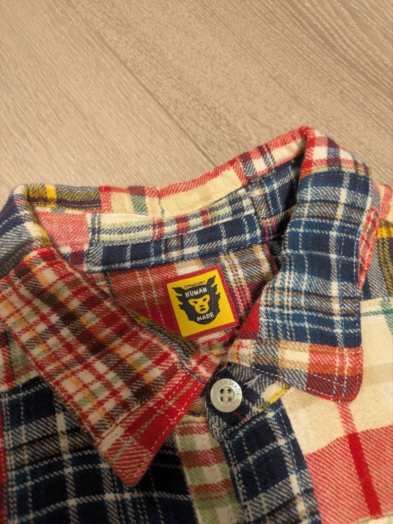 ヒューマンメイド チェック柄 ネルシャツ M - メルカリ