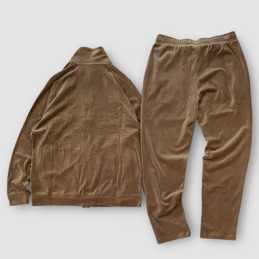 プーマ PUMA ベロア セットアップ メンズ XL ブラウン ジャージ 上下