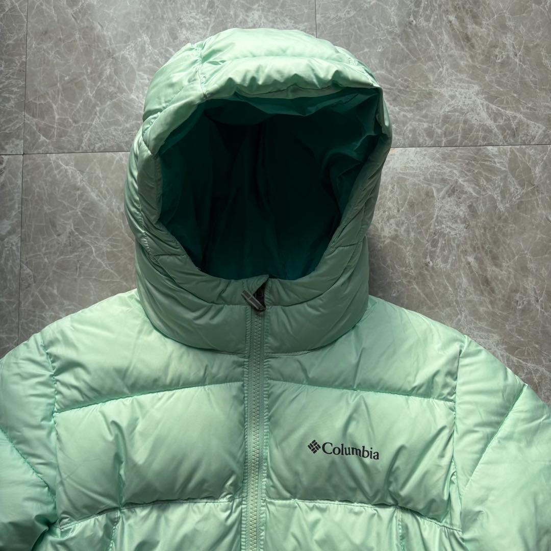 超美品‼️】Columbia ダウンジャケット ライトグリーン M - メルカリ