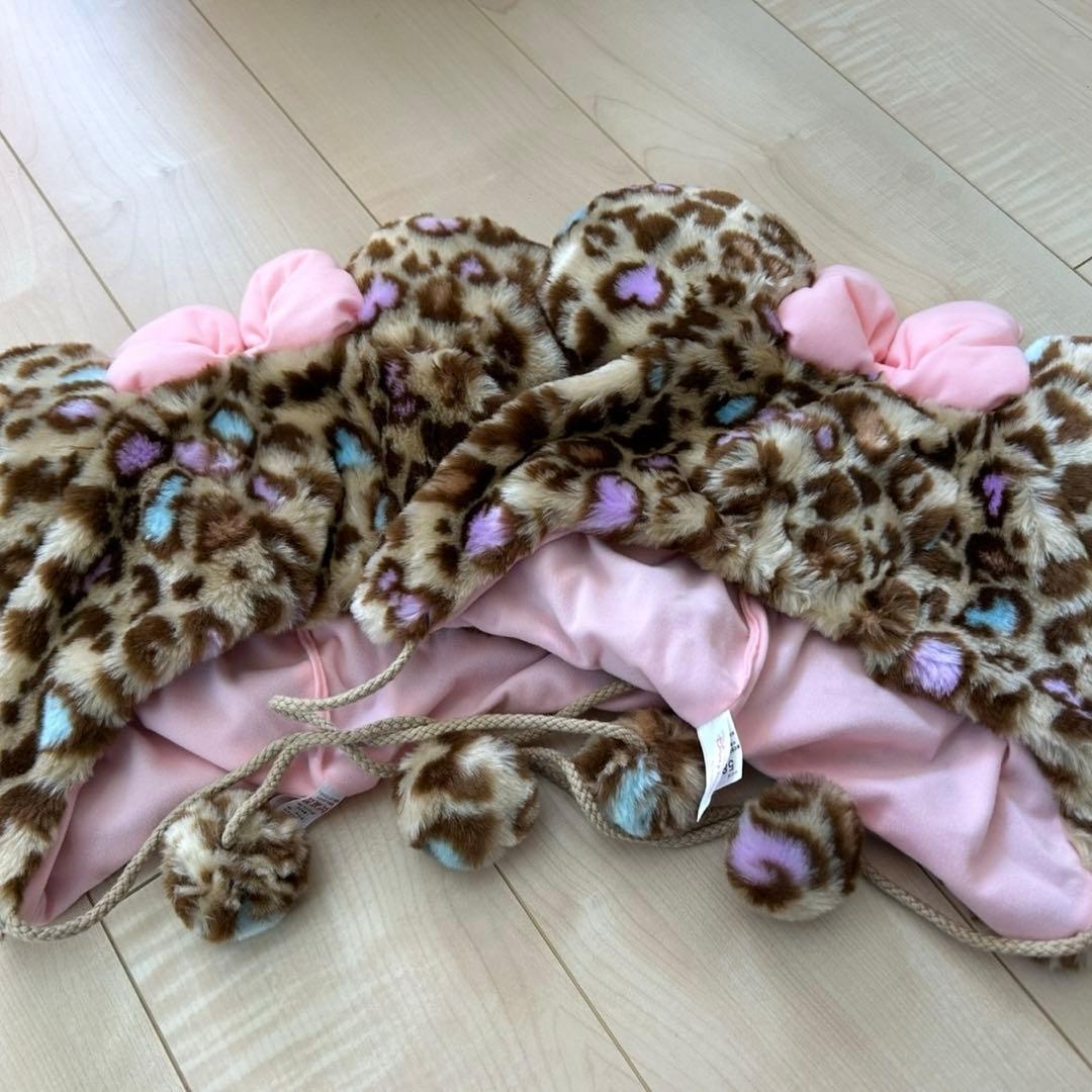 ミニー　ファンキャップ　ヒョウ柄 ミニー ヒョウ柄ファンキャップ 【公式通販】
