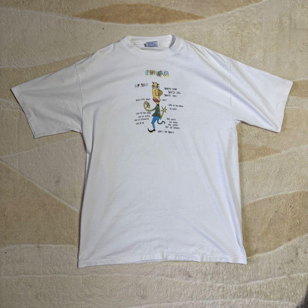 90s pearl jam パールジャム　Mr.point ヴィンテージTシャツ ROCK OFF パール ジャム Tシャツ Pearl Jam CHOICE 正規品