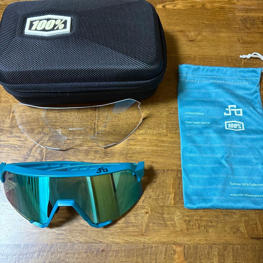 小物 S3 Peter Sagan Limited Edition 2019 100% Sunglasses S3 Peter Sagan Limited Edition Gloss Translucent