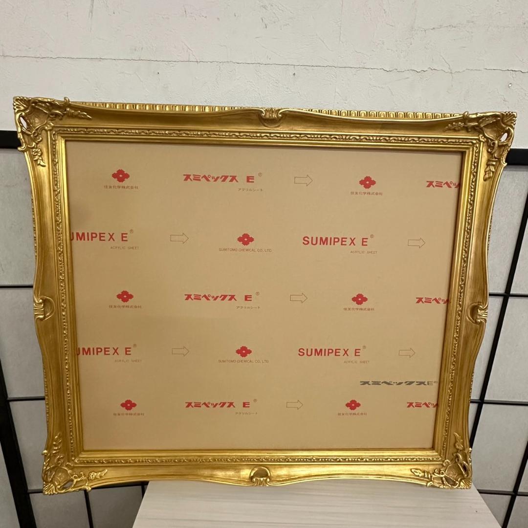 新品　未使用 　ゴールド　　F12 油絵額縁／油彩額縁　610×500 8904 ゴールド F12号 606×500mm 油彩額縁 油絵額 大額【大型商品※送料