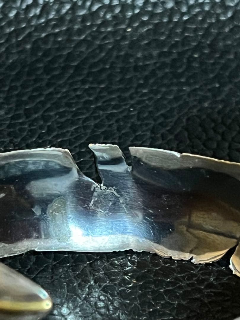 SAAD サード ブロンズライン シルバー 925 フェザー バングル - メルカリ