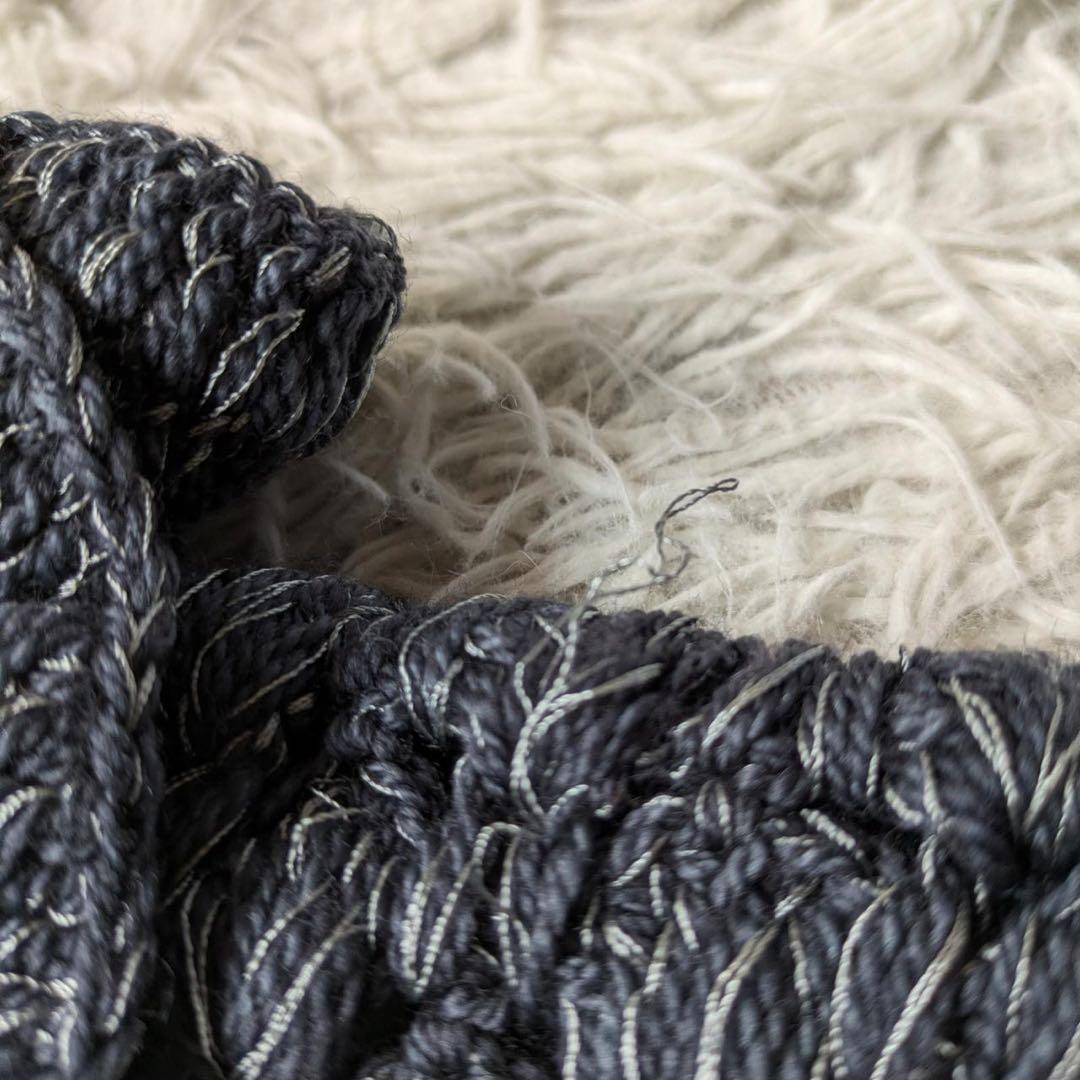 BUNON/ブノン ハンドラッフルジレ（Gray）手編み インド製 Free