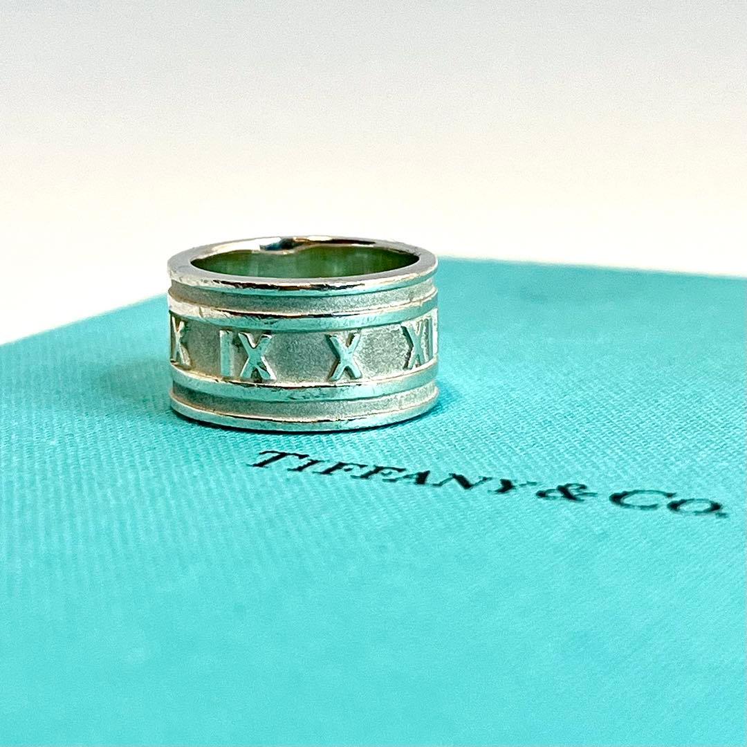 ティファニー アトラスリング ワイドリング ワイド リングシルバー925 14号 TIFFANY & Co. ティファニー アトラスワイドリング 指輪 シルバー925