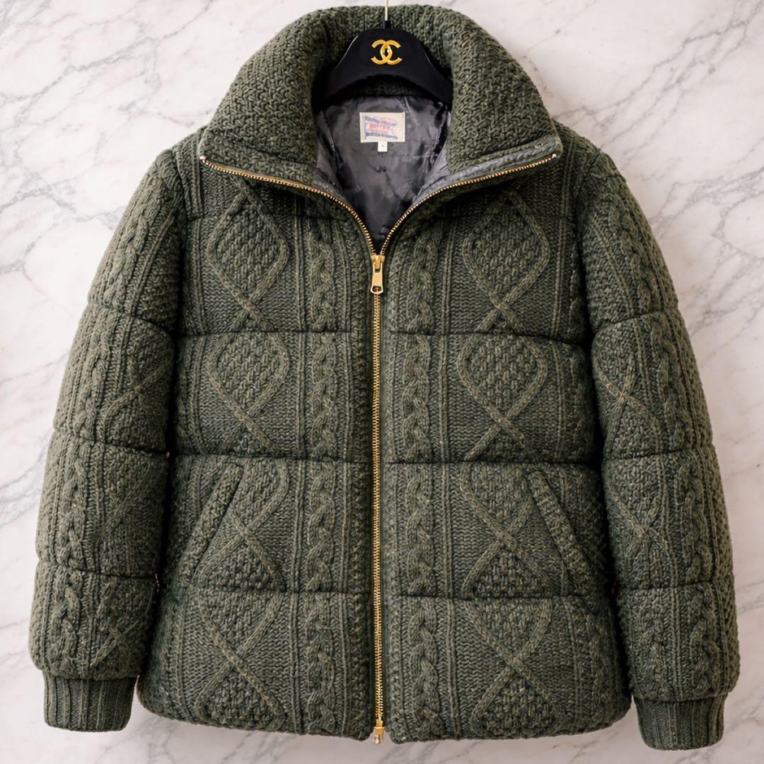 THE DUFFER OF ST. GEORGE✨ケーブルニットダウンジャケット - メルカリ
