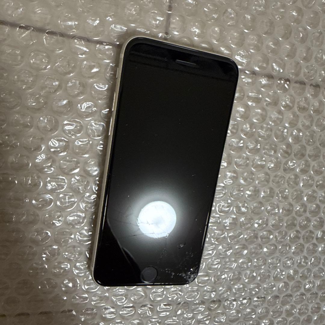 割れアリ】iPhone SE 第二世代 128GB SIMフリー