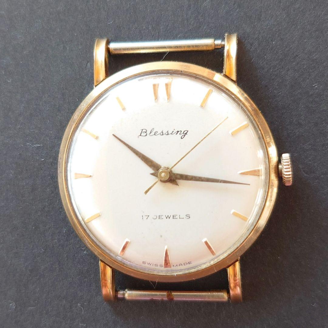 Blessing 17石 ブレッシング スイス製 アンティーク手巻き メンズ