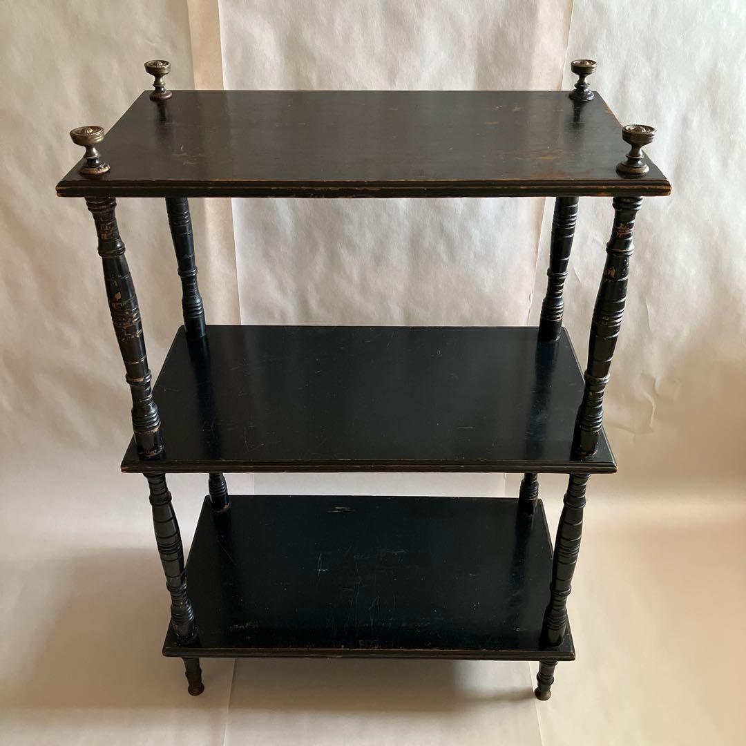 フランス アンティーク シェルフ オープンラック フランスのおしゃれなマガジンラック、オープンシェルフのアンティーク