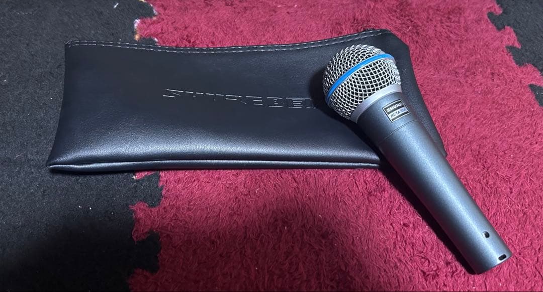 SHURE BETA 58A マイクとケース SHURE BETA 58A ミニコンサート 弾き語りダイナミックマイクセット