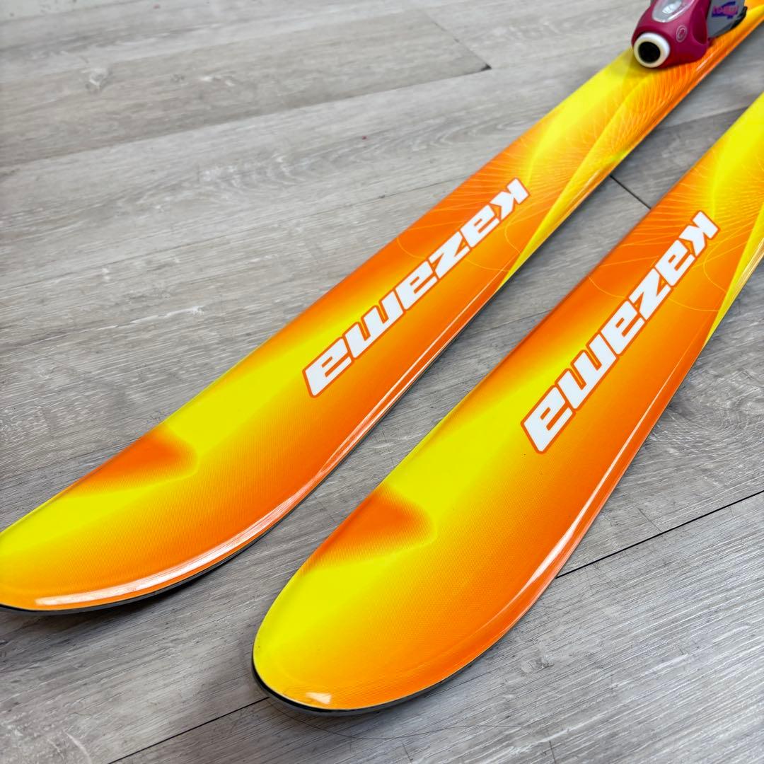 【キッズスキー】カザマ スキーセット 130cm ブーツ 22.0cm デビュー