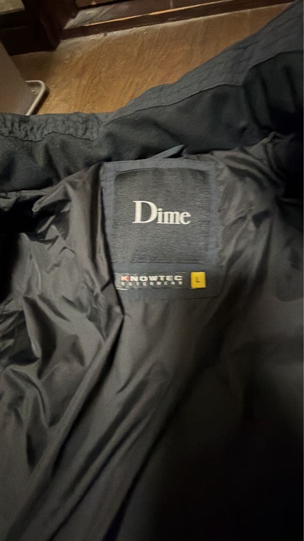 Dime ブラックダウンジャケット Dime: ブラック Wavy パファージャケット | SSENSE 日本