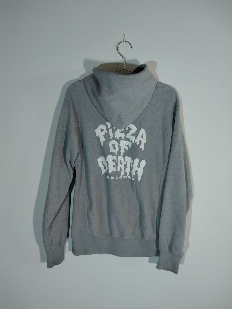 Pizza of Death Records パーカー M グレー - メルカリ