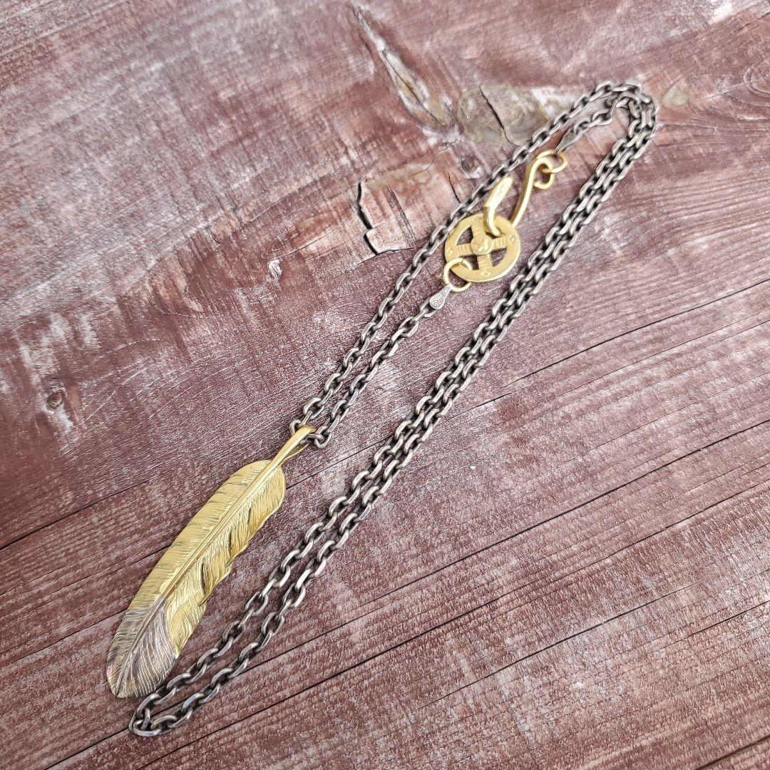 特大フェザー ホイールイーグルフック付き細角チェーン - メルカリ