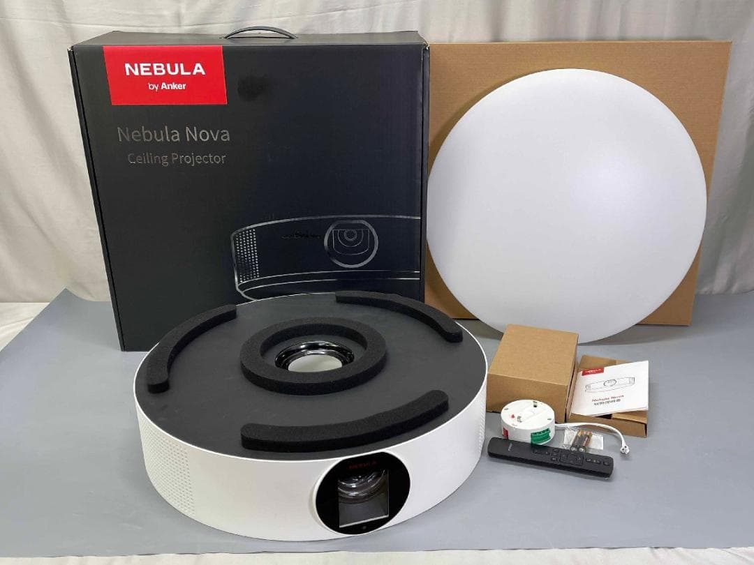 Anker　アンカー　シーリングプロジェクター　NEBULA NOVA Anker、天井から映像を映せるAndroid TVプロジェクタ「Nebula Nova