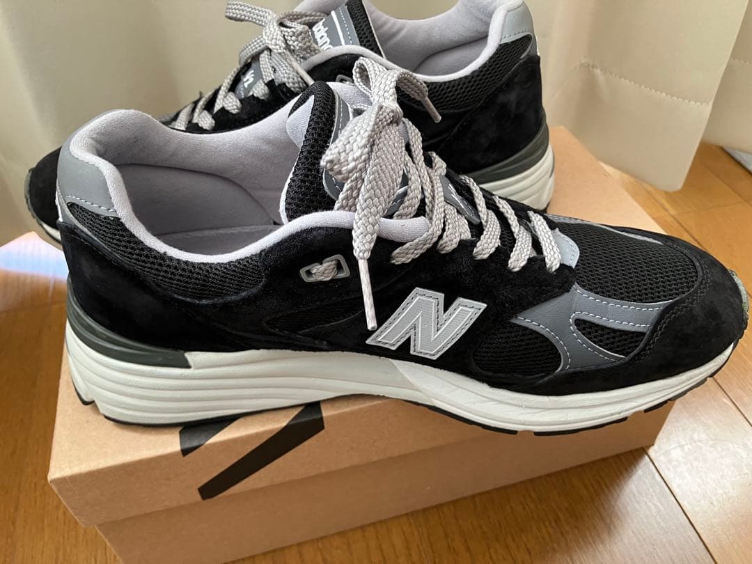 【美品】New Balance 991 v2 ブラック 25.5cm